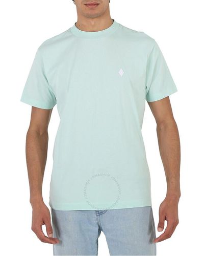 Marcelo Burlon Cross Logo Regular Cotton T-shirt - Blue