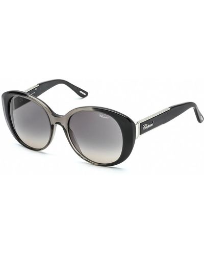 Chopard Gradient Oval Sunglasses Sch188s 0w40 54 - Metallic