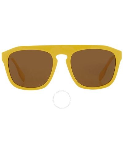 Burberry Wren Brown Browline Sunglasses Be4396u 407073 57 - Multicolour