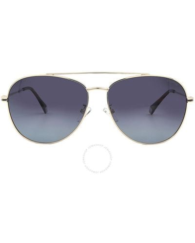 Polaroid Core Polarized Grey Shaded Pilot Sunglasses Pld 2083/g/s 0j5g/wj 61 - Black