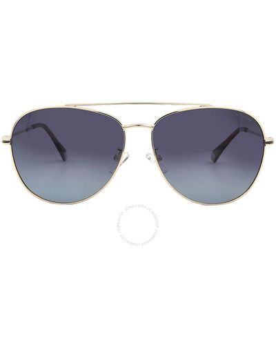 Polaroid Core Polarized Gray Shaded Pilot Sunglasses Pld 2083/g/s 0j5g/wj 61 - Black
