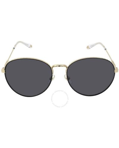 Givenchy Gray Oval Sunglasses