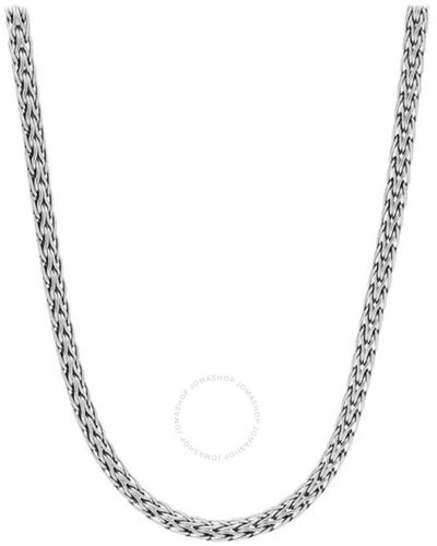 John Hardy Classic Chain Woven Necklace 20" - Metallic