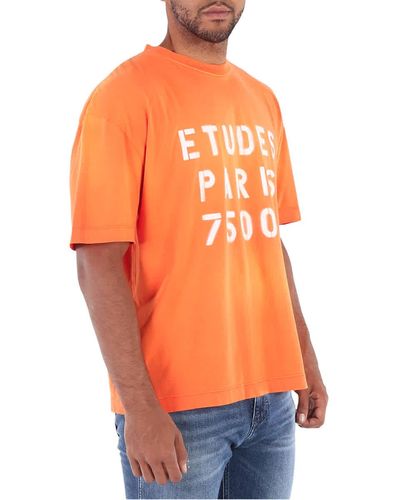 Etudes Studio Spirit Organic Cotton T-shirt - Orange