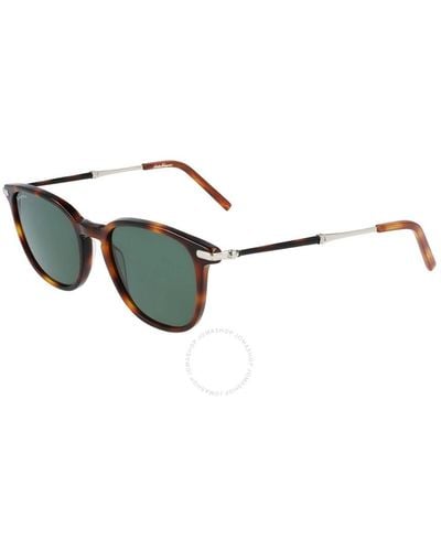 Ferragamo Green Square Sunglasses Sf1015s 214 52 - Multicolor