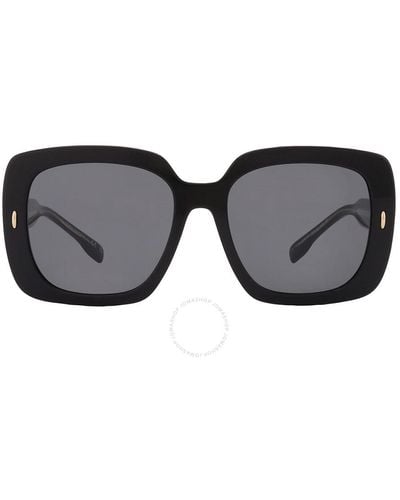 Tory Burch Dark Gray Square Sunglasses Ty7193f 170987 58 - Black