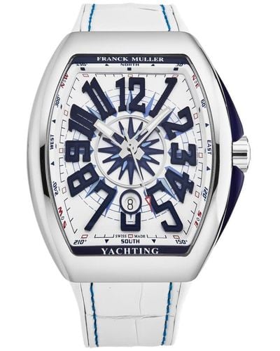 Franck Muller Vanguard Yachting Automatic White Dial Watch - Metallic