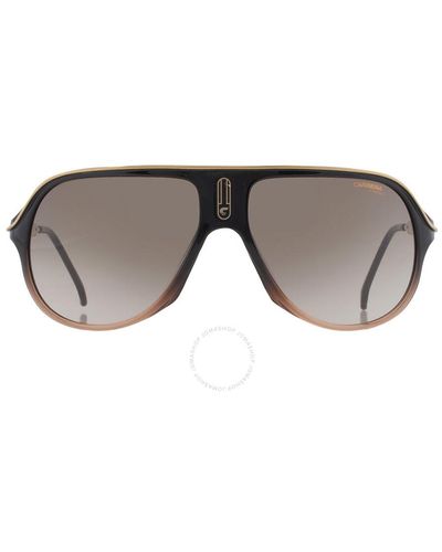 Carrera Brown Gradient Navigator Sunglasses Safari65/n 0dcc/ha 62 - Grey