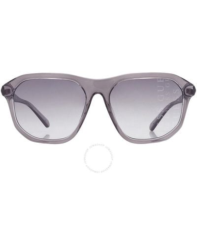 Guess Gradient Smoke Square Sunglasses Gu00057 20b 60 - Grey