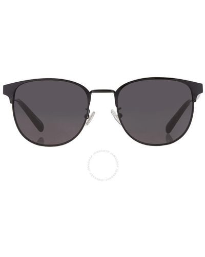 COACH Blue Grey Oval Sunglasses Hc7148 939387 54 - Black