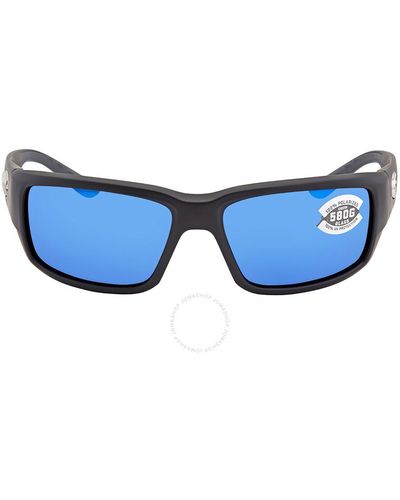 Costa Del Mar Fantail Blue Mirror Polarized Glass Sunglasses Tf 11 Obmglp 59