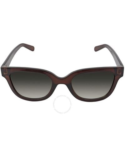 Ferragamo Gray Gradient Square Sunglasses Sf1066s 210 52 - Brown