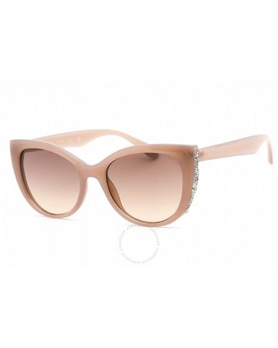 Guess Factory Brown Gradient Cat Eye Sunglasses Gf0422 57f 53 - Pink