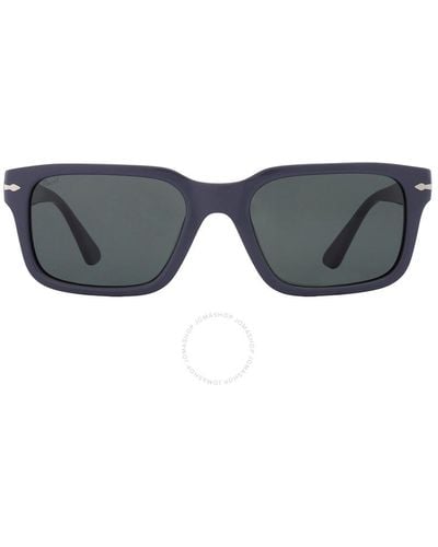 Persol Green Rectangular Sunglasses Po3272s 117331 55 - Grey