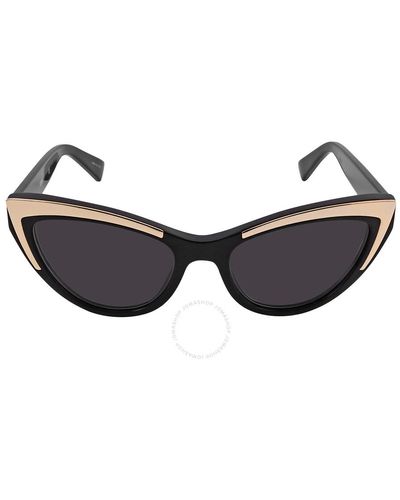 Moschino Gray Cat Eye Sunglasses Mos094/s 0807/ir 53 - Brown