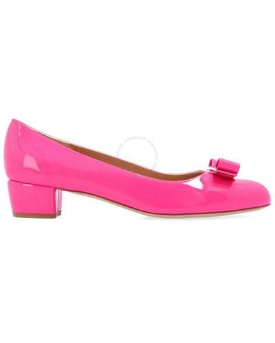 Ferragamo Hot Vara Bow Pump Shoe - Pink