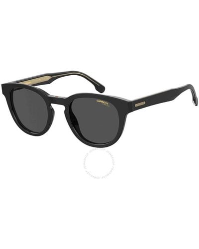 Carrera Grey Oval Sunglasses 252/s 0807/ir 50 - Black