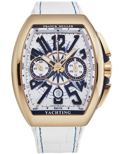 Franck Muller Vanguard Yachting Chronograph Automatic White Dial Watch - Metallic