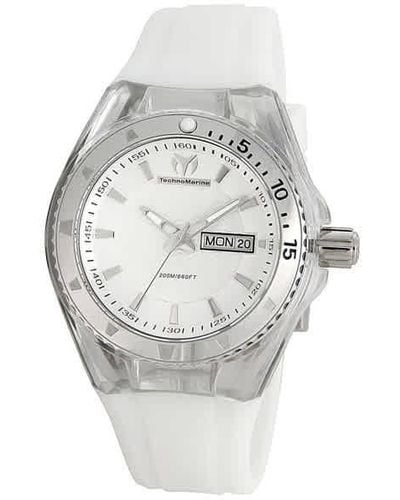 TechnoMarine Cruise White Dial Original Unisex Watch 110045 - Metallic