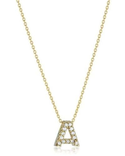 Roberto Coin 18k Yellow Gold Tiny Treasures Letter ''a'' Initial Necklace - Metallic