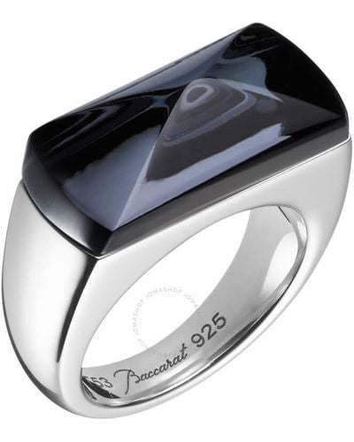 Baccarat Sterling Silver,crystal Statement Ring 2808012 - Metallic
