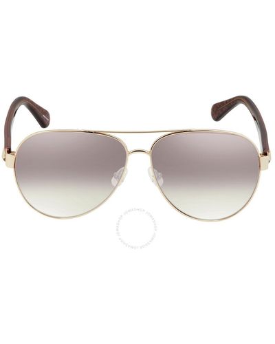 Kate Spade Mirror Gradient Pilot Sunglasses Geneva/s 0eyr/nq 59 - Pink