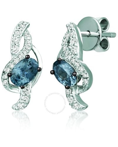 Le Vian Earrings Grey Spinel - Blue