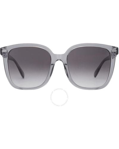 COACH Grey Gradient Square Sunglasses Hc8381f 57808g 56