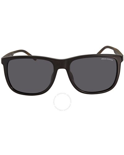 Armani Exchange Square Sunglasses Ax4070sf 815881 58 - Grey