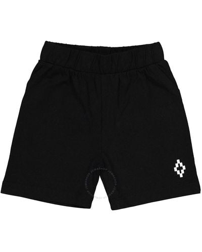 Marcelo Burlon Baby Bermuda Logo Shorts - Black