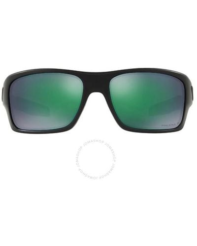 Oakley Turbine Prizm Polarized Rectangular Sunglasses Oo9263 926345 63 - Green