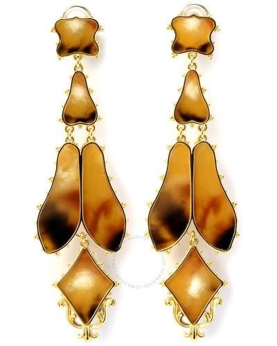 Burberry Resin And Gold-plated Regal Butterly Drop Earrings - Metallic
