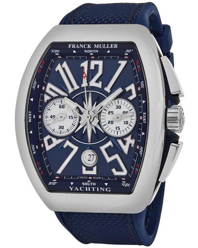 Franck Muller Vanguard Yachting Chronograph Automatic Blue Dial Watch