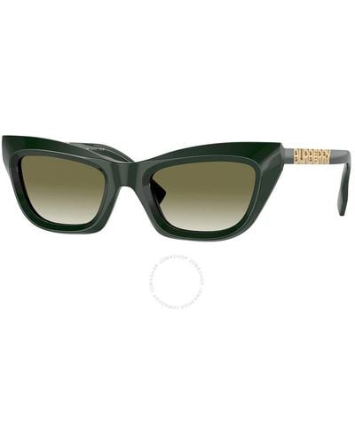 Burberry Gradient Cat Eye Sunglasses Be4409 40388e 51 - Green