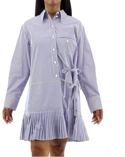 Chloé Tie-detail Shirt Dress - Purple