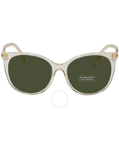 Burberry Alice Green Cat Eye Sunglasses Be4333f 385271