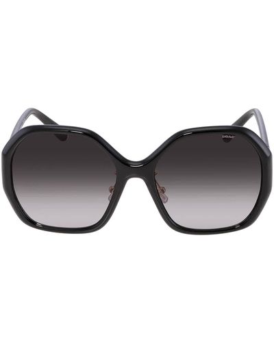 COACH Grey Gradient Geometric Sunglasses