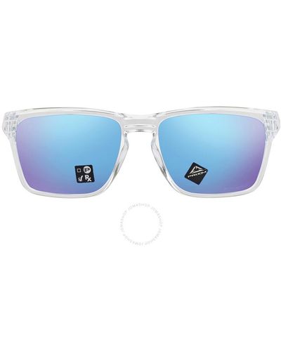 Oakley Sylas Prizm Sapphire Rectangular Sunglasses Oo9448 944804 57 - Blue