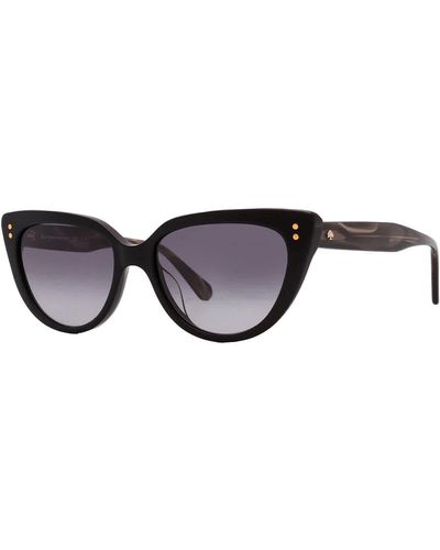 Kate Spade Shaded Cat Eye Sunglasses Alijah/g/s 0807/9o 53 - Black