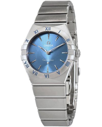 Omega Constellation Quartz Blue Dial Watch