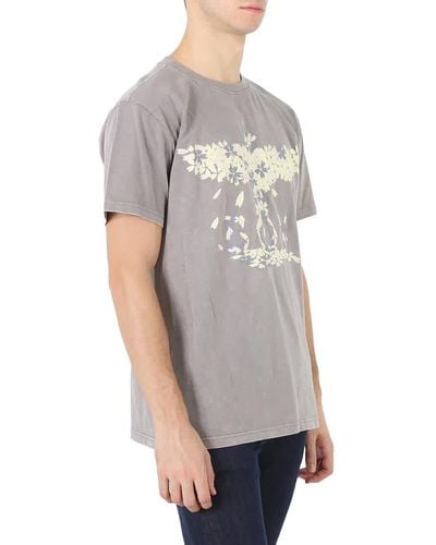 BOY London Boy Eagle Blossom Cotton T-shirt - Gray