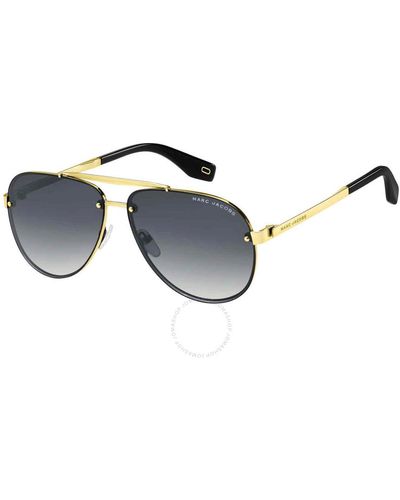 Marc Jacobs Grey Shaded Pilot Sunglasses - Black