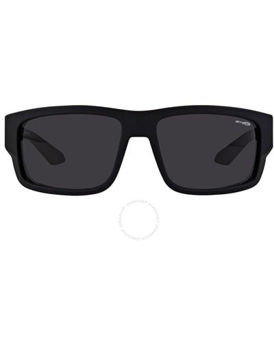 Arnette Dark Rectangular Sunglasses An4221 44787 62 - Black