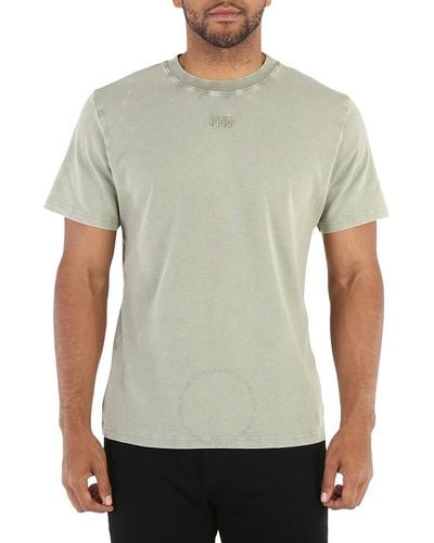 Gcds Military Overdyed Logo Regular T-shirt - Green