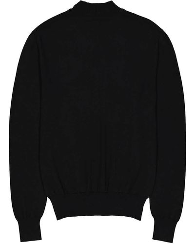 Moschino Logo Funnel-neck Sweater - Black