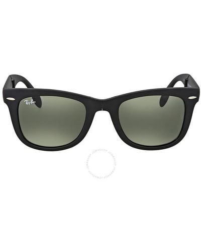 Ray-Ban Wayfarer Folding Classic Classic G-15 Sunglasses Rb4105 601s 50 - Brown