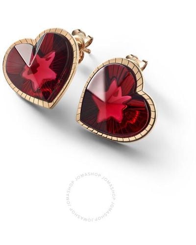 Baccarat 18k Gold Plated On Sterling Silver - Red