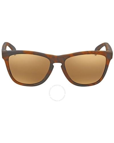 Oakley Frogskins Prizm Tungsten Square Sunglasses Oo9013 9013c5 - Brown
