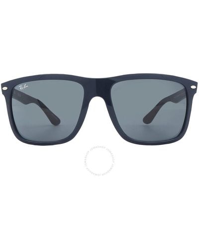 Ray-Ban Boyfriend Two Blue Sport Sunglasses Rb4547 6717r5 60 - Grey
