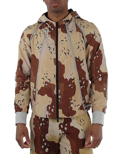 Christopher Raeburn Camouflage Recycled Light-weight Hoodie - Brown